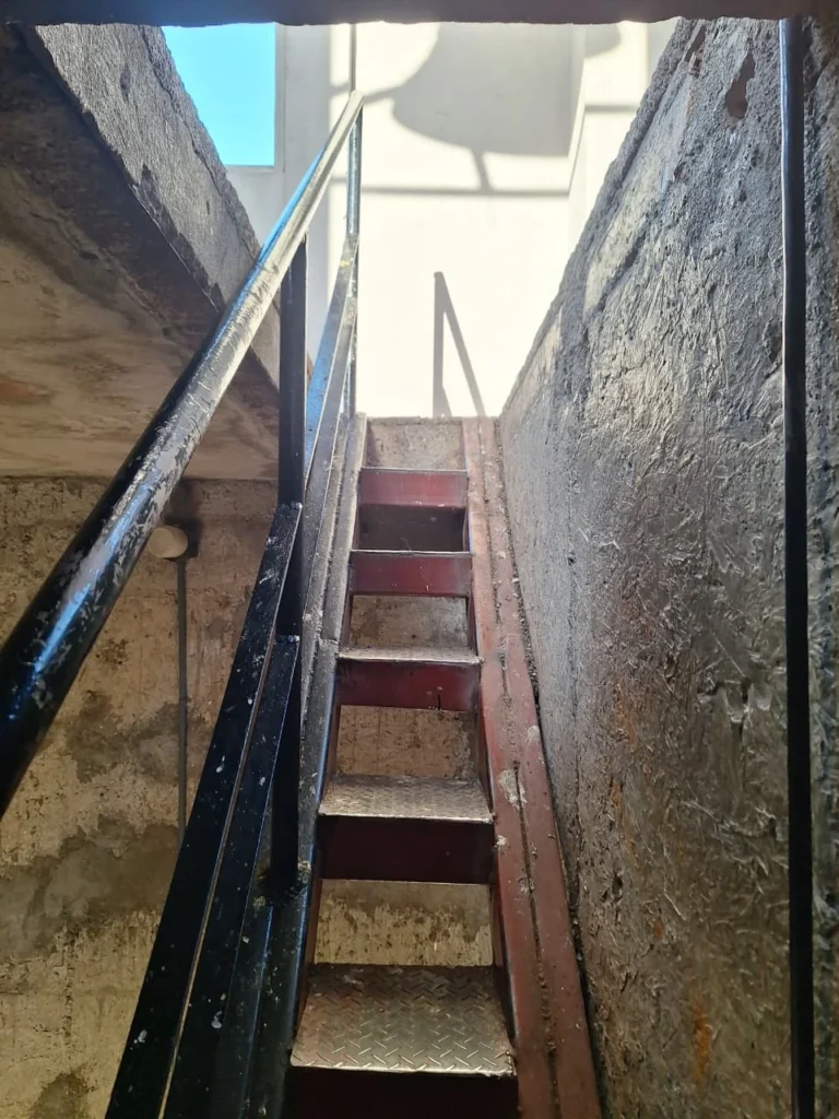 Stone steps inside the Granada Cathedral tower