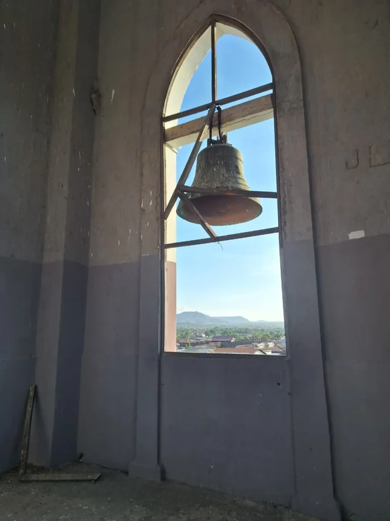 Structural details inside the cathedral tower in Granada