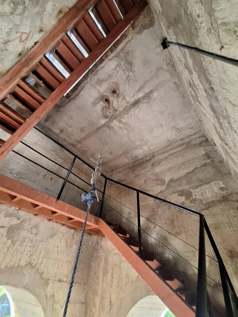 Inner tower view during the Granada Cathedral climb