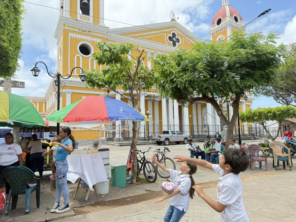 Granada Central Park with Cathedral View